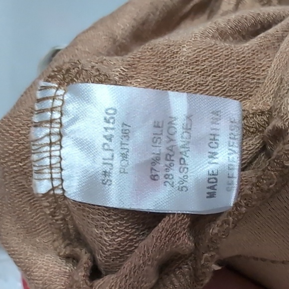 la miel Khaki-Colored Thin Sweatpant Joggers Size Small - Picture 5 of 5